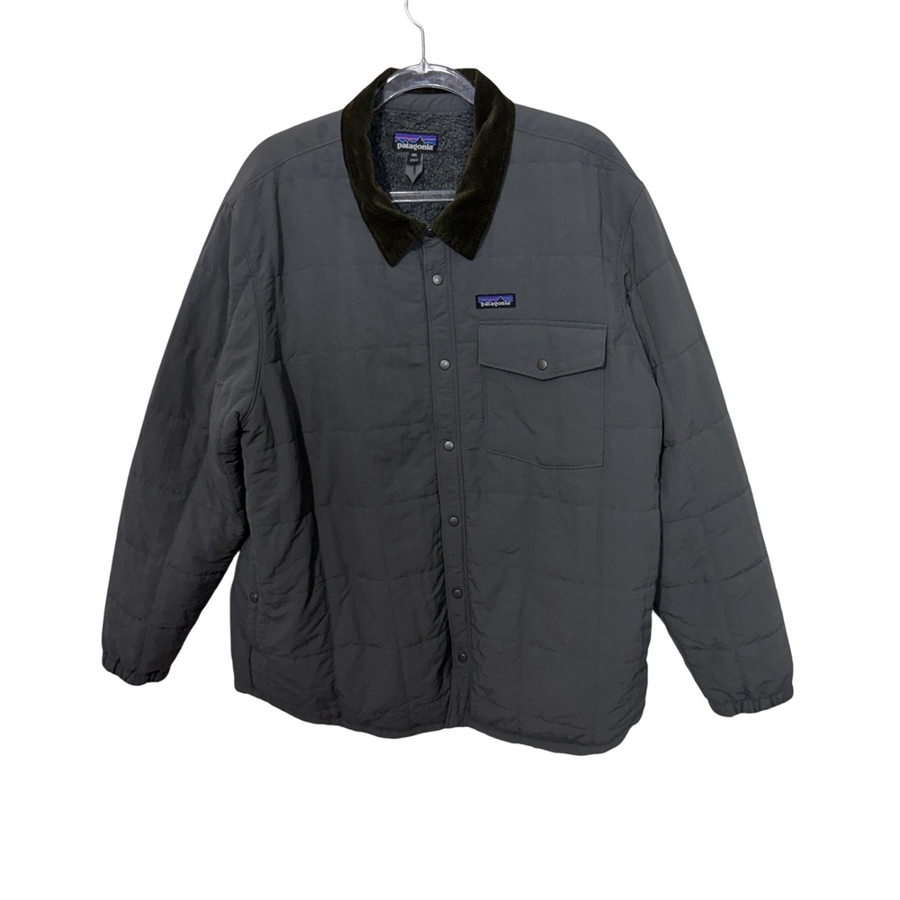 Patagonia Isthmus Quilted Shirt Jacket Men XXL Forge Grey 26900 FA19